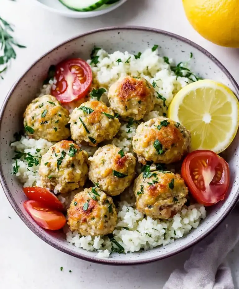 Mediterranean Chicken Meatballs Recipe