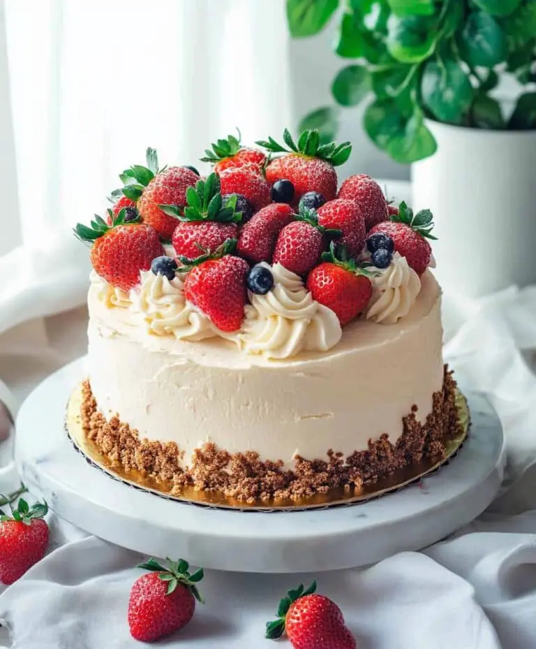 Strawberry Cheesecake Cake Recipe