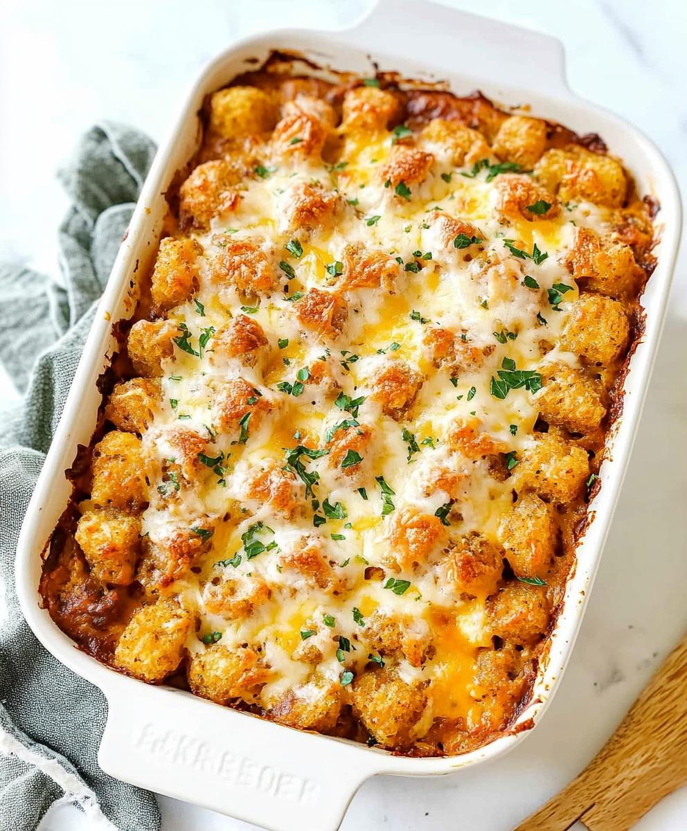 Tater Tot Sausage Breakfast Casserole Recipe